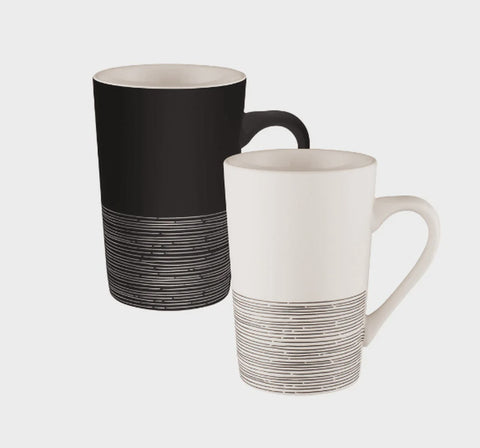 Tube Mug Set 4-Monochrome Hem