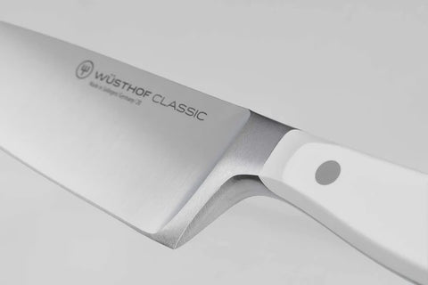Classic White Design 6 Pieces Block With Santoku