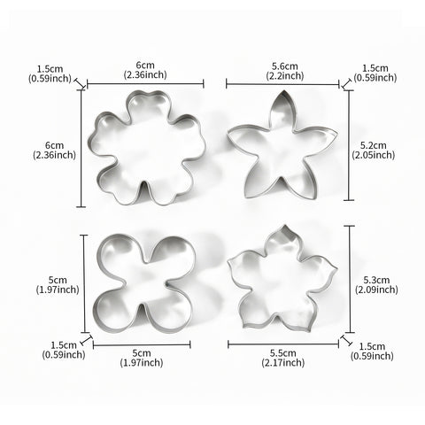 Loveharbor Flora Cookies Cutter Set