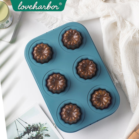 Loveharbor Green Earth Non-Stick Cannele Mould