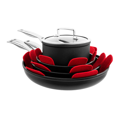 Pan Protector Red - Set Of 3