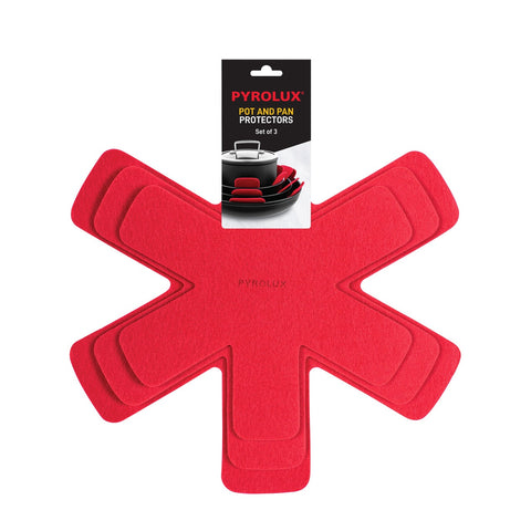 Pan Protector Red - Set Of 3