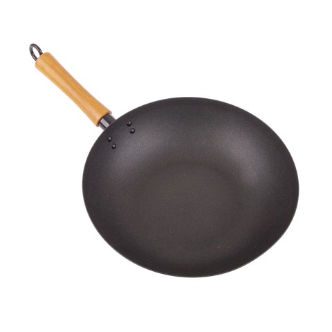 Non-Stick Excalibur Stir Fry Pan/Wok With Wood Handle - 30cm
