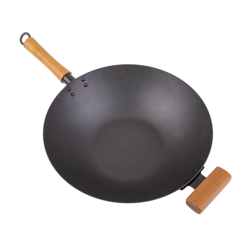 Non-Stick Excalibur Stir Fry Pan/Wok With Wood Handles - 36Cm Dia.