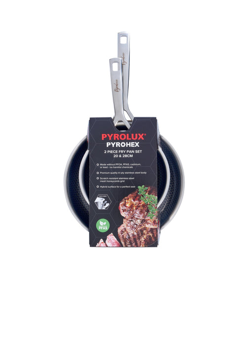 Pyrohex 2 Piece Fry Pan Set 20 and 28cm