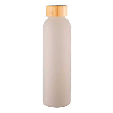 Velvet Glass Bottle 550ml Frosted Grey