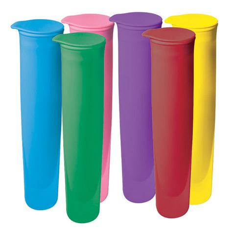 Silicone Push Up Ice Blocks 6 Piece