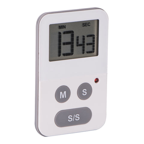 Digital Slim Timer W/Light-White