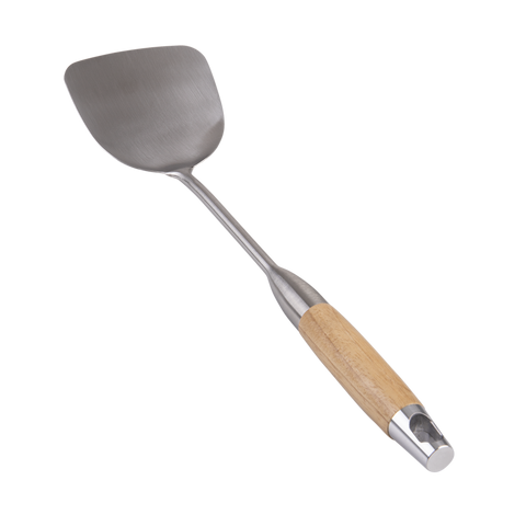 Stainless Steel Wok Spatula with Beechwood Handle