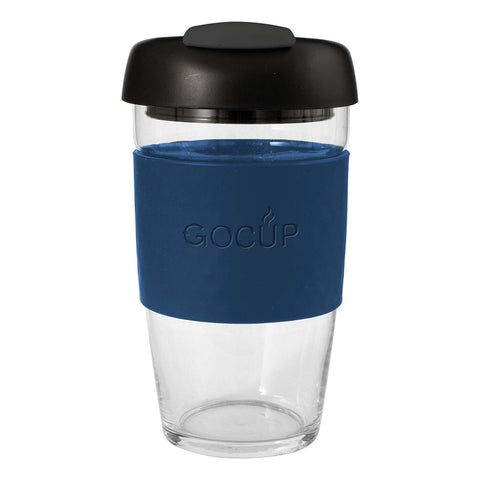 Glass Gocup 473ml Navy/Black/Grey