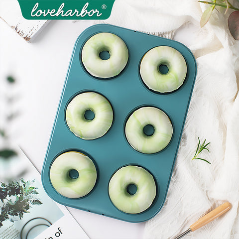 Loveharbor Green Earth Non-Stick Donut Pan
