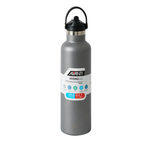 HydroPlus Insulated Sipper Bottle 750ml - Platinum