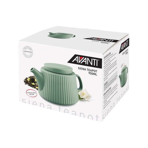 Siena Teapot, 950ml - Sage Green