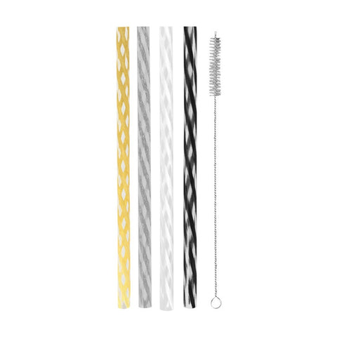 Reusable Cocktail Straws, Celebration - Set Of 24