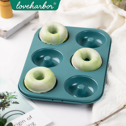 Loveharbor Green Earth Non-Stick Donut Pan