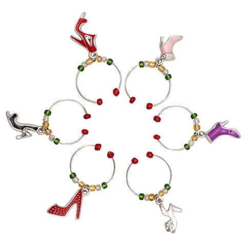Wine Charms - Shoes Set of 6