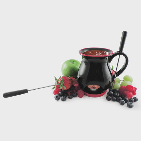 Indulge 4 Piece Chocolate Fondue Mug Set
