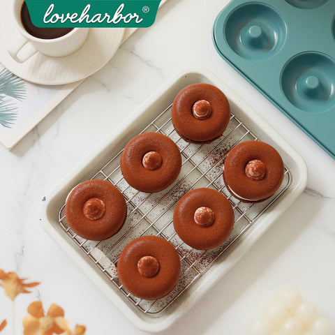Loveharbor Green Earth Non-Stick Donut Pan