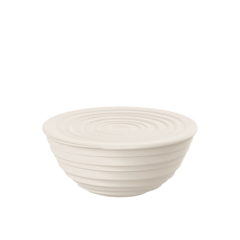 Milk White Medium Bowl with Lid