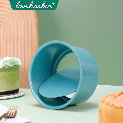 Loveharbor Green Earth Round Cake Pan With Removable Bottom
