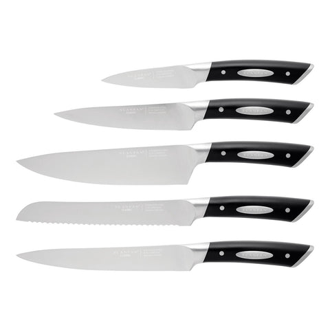 Kalo 6 Piece Knife Block Set - Oak