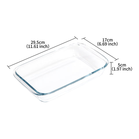 Loveharbor Oblong Glass Baking Dish