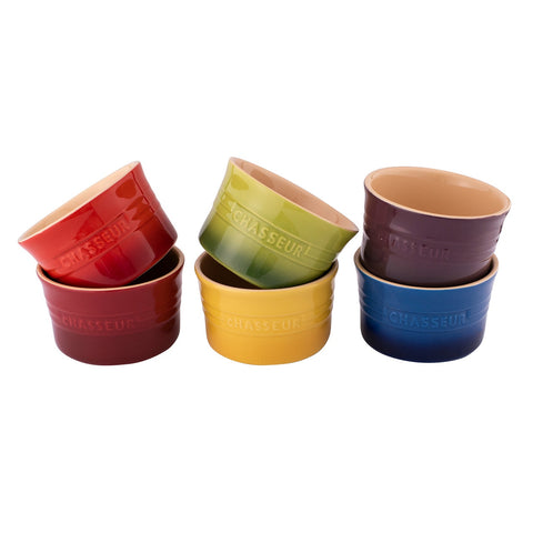 Macaron Vivid 6pc Ramekin Set - Bordeaux