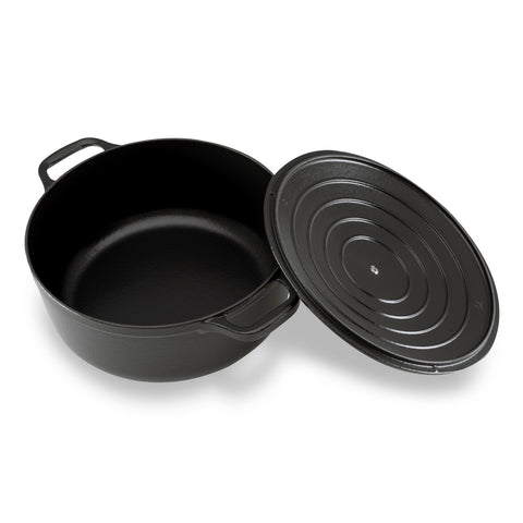 Round French Oven  - Matte Black( 5 Sizes)