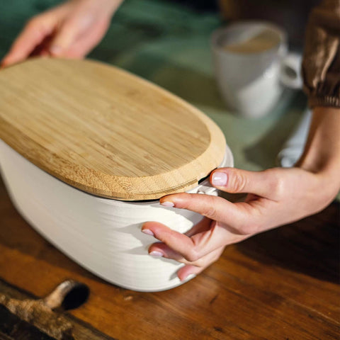 Earth Taupe Bread and Confectionary Container