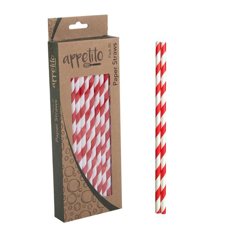 Paper Straws Pack 50 - 4 Colors