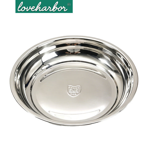 Loveharbor Stainless Steel Round Plate