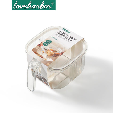 Loveharbor 4 Compartment Seasoning Box