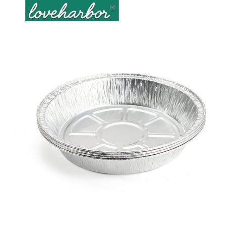 Loveharbor Round Aluminum Foil Pan 4Pcs Set
