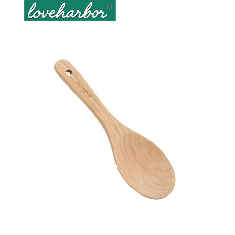Loveharbor Wooden Rice Spoon - White Wood