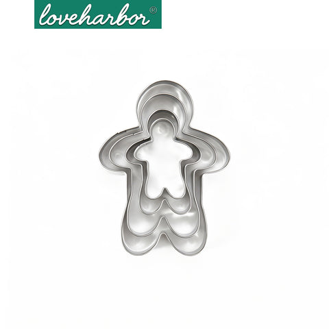 Loveharbor Gingerbread Cookies Cutter Set