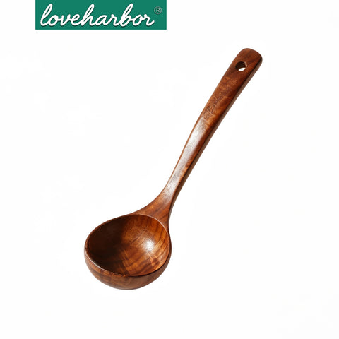 Loveharbor Wooden Soup Ladle