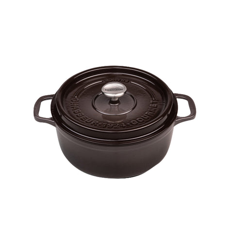 Gourmet Round French Oven 24cm  Cast Iron - Storm Grey(3 Sizes)