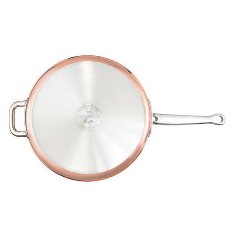 Escoffier Induction Saute Pan with Helper Handle 28x6cm - Copper