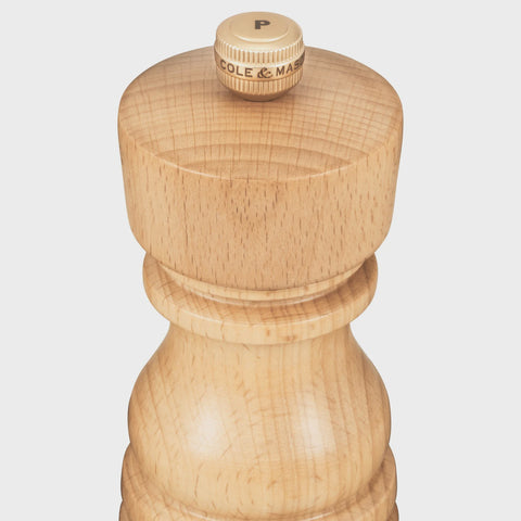 London Natural Beech Pepper Mill - 13cm