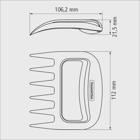 Churrasco 2-Piece Black ABS Barbecue Claw Set
