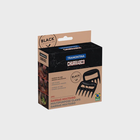 Churrasco 2-Piece Black ABS Barbecue Claw Set