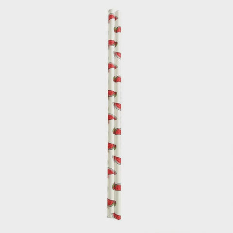 Paper Straws Pack 50 - Watermelon