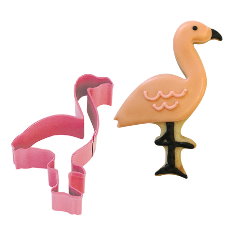 Flamingo Cookie Cutter 10cm - Pink