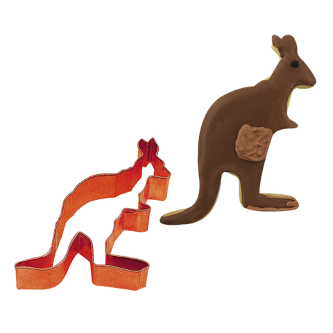 Kangaroo Cookie Cutter 8cm - Orange