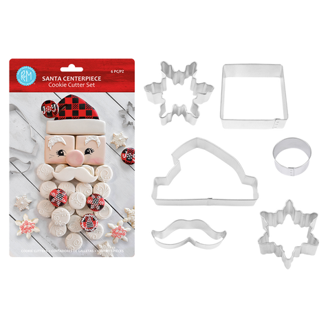 Santa Centerpiece Cookie Cutter Set 6
