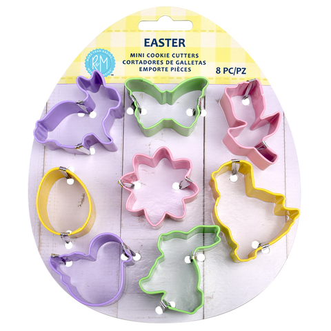 Mini Easter Cookie Cutter Set 8 - Assorted Colours