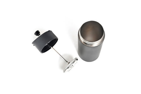 Travel French Press, Matt Black, 350ml