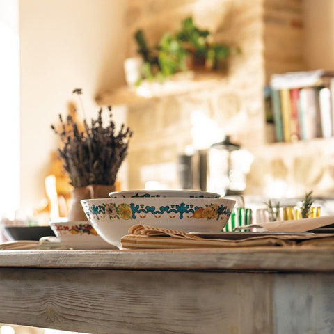 Bowl Flower & Lemon 30cm