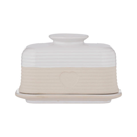 Rustic Charm Butter Dish 10 x 15.6 x 10.6cm