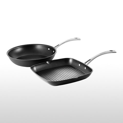 Chefs IA+ 2 Piece Grill & Fry Pan Set
